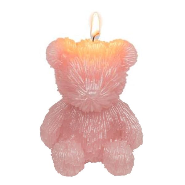 Telys Teddybjørn - Lys - Bjørn - 10 cm