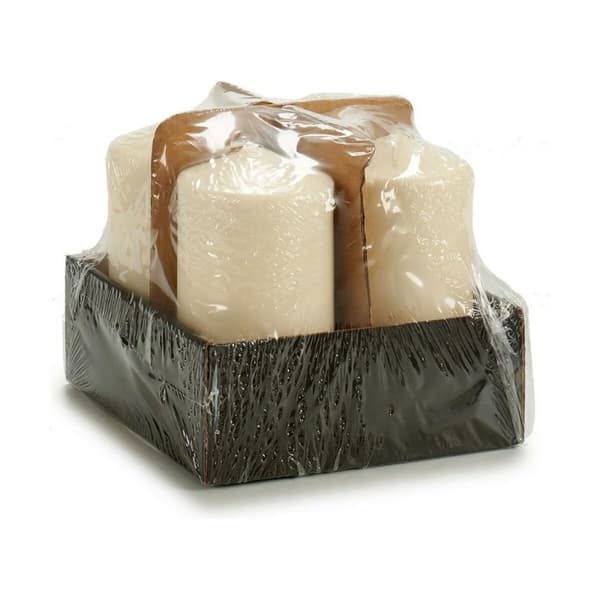 Ljus Acorde CY70130M Kräm 7 x 13 x 7 cm (4 antal)