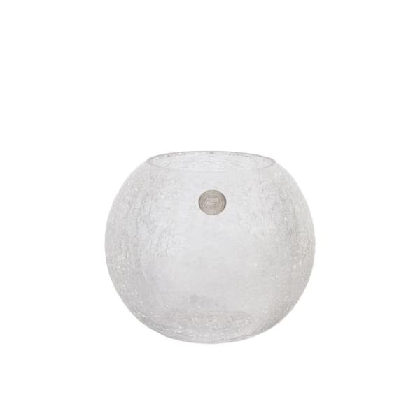 Vase CRACK BOWL, D20,5xH16,5cm, revnet glas