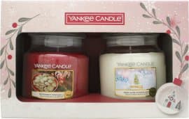 Yankee Candle Gavesæt 411g Pebermynte Pinwheels Candle + 411g Snow Globe Wonderland Candle
