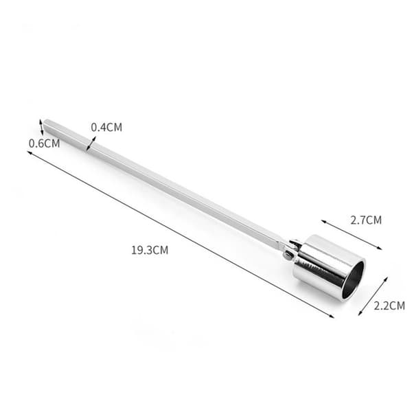 INF Candle Snuffer Ljussläckare i rostfritt stål Silver