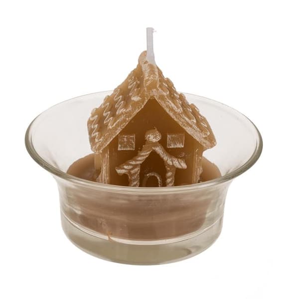 Värmeljus Jul - Pepparkakshus
