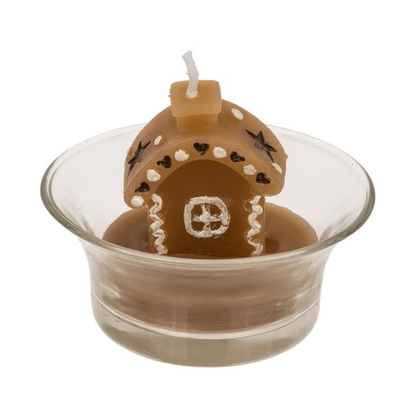 Värmeljus Jul - Pepparkakshus