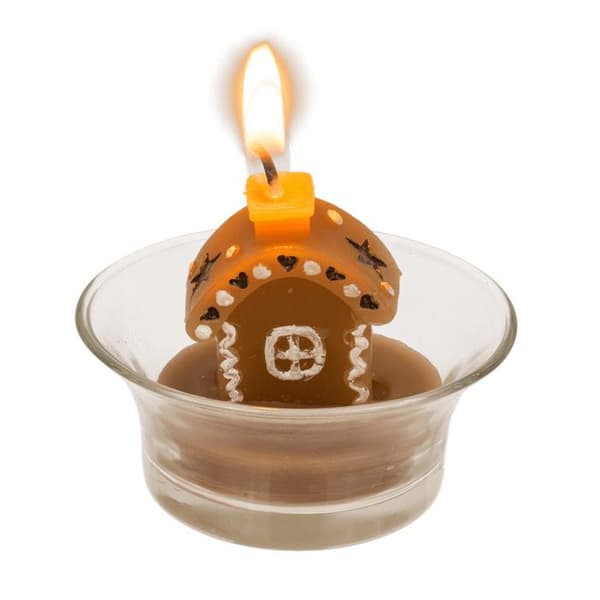 Värmeljus Jul - Pepparkakshus