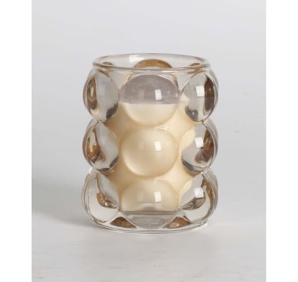 Duftlys i glass NATURE GRØNN H9,2cm, French Pear & Freesia