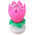 Miniatyrbild 1 av 4: Musikalisk lotus roterande ljus present överraskningsfest rosa ljus