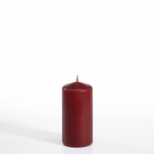 Cylindriskt ljus Ø 50 mm · 100 mm vinröd