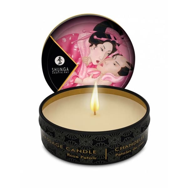 Massageljus Shunga SHU119-ROSE Rosor 30 ml
