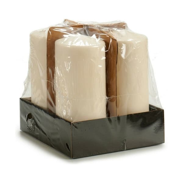 Ljus 9 x 20 x 9 cm Kräm (4 antal)