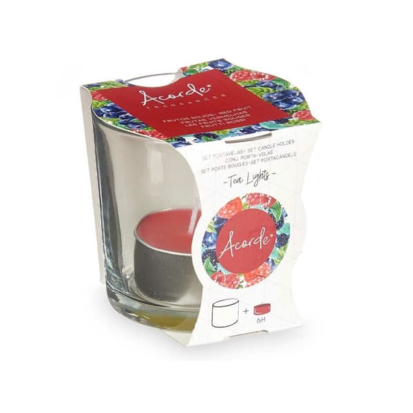 Duftlys Acorde Tealight Røde Frugter (12 enheder)