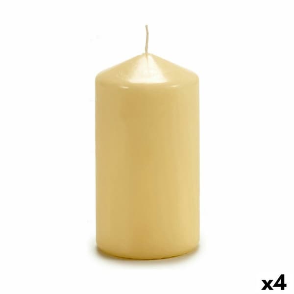 Stearinlys Acorde CY70130M Krem 7 x 13 x 7 cm (4 enheter)
