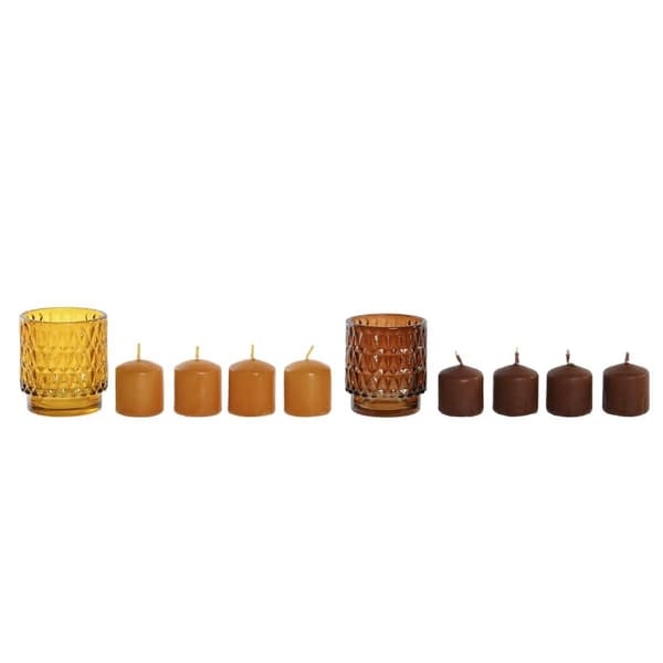 Kynttiläsarja DKD Home Decor 36 g Kaupunki (2 osaa) (12 osaa)