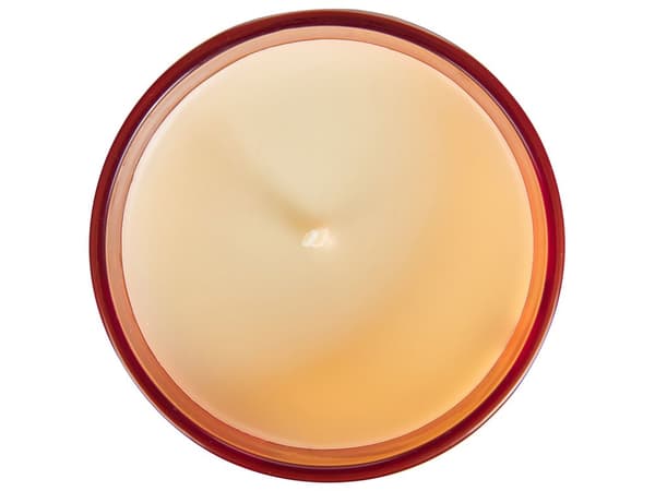Sett med 3 duftlys Rose Persimon Sitronmelisse 100% soyavoks Bomullsveke Glass Frisk duft av blomster og urter Stearinlys Dekorasjon