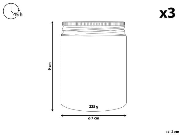Sett med 3 duftlys Bergamott Vanilje Geranium og lavendel 100% soyavoks Bomullsveke Glass Frisk duft Stearinlys Dekorasjon
