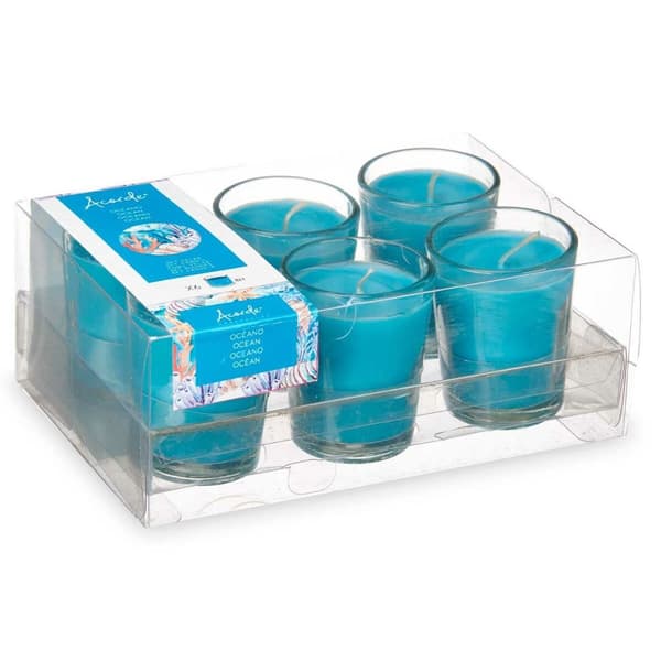Set med Doftljus Acorde 48-E-AR Havet Glas (12 antal)