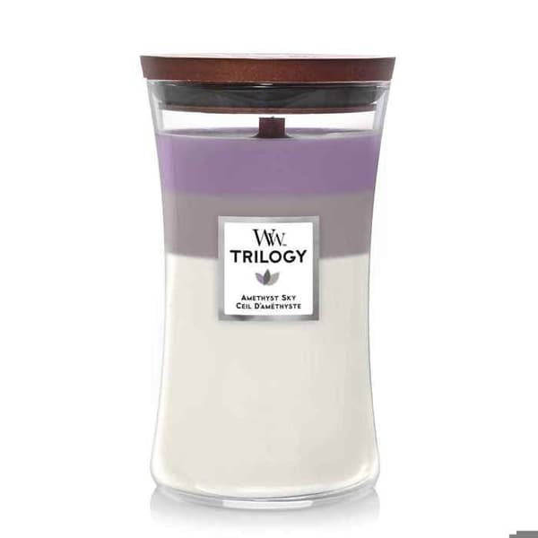 Woodwick doftljus 610g Trilogy Amethyst Sky