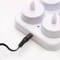 Miniatyrbild 4 av 4: Set med 12 LED elektriska ljus - Uppladdningsbart - Flimrande låga