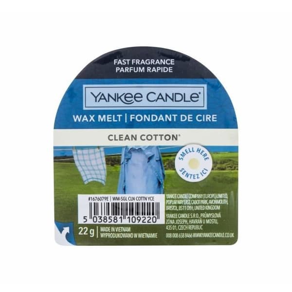 Yankee Candle 22g ren bomull, doftvax