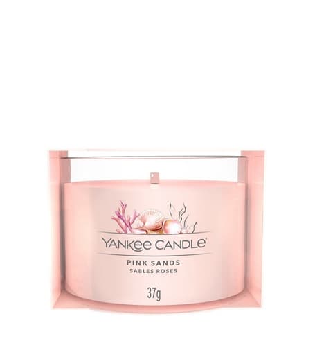 Yankee Candle Pink Sands votive candle in glass 37 g