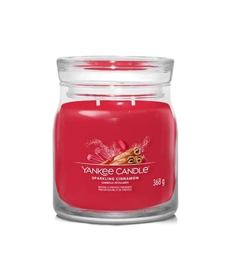 Yankee Candle Sparkling Cinnamon signature medium candle 368 g