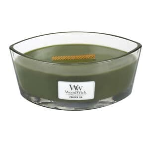 WoodWick Frasier Fir scented candle with wooden wick 453.6 g