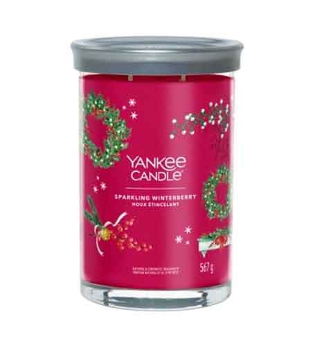 Yankee Candle Sparkling Winterberry signature tumbler large 567 g
