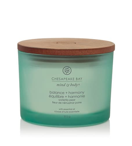 Chesapeake Bay Balance + Harmony scented candle with 3 wicks 312 g