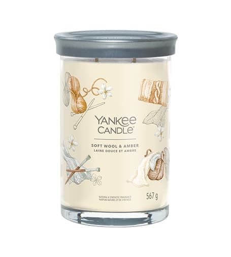 Yankee Candle Soft Wool & Amber signature tumbler large 567 g