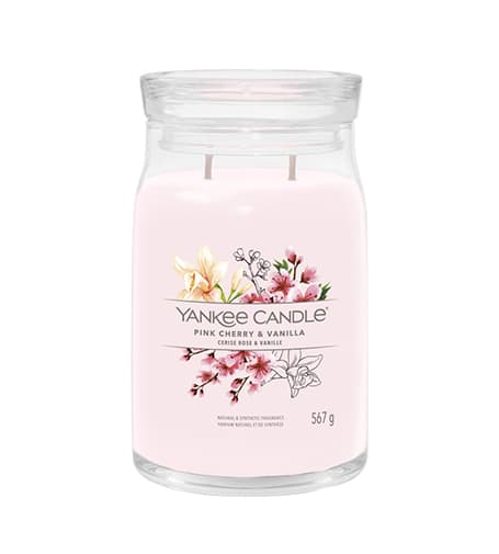 Yankee Candle Pink Cherry & Vanilla signature candle large 567 g