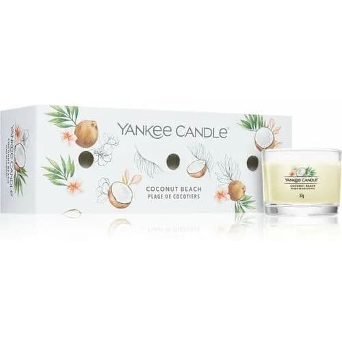 Yankee Candle® Filled Votive Coconut Beach 3x37 g