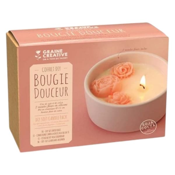 Bougie - Kreativt frö - DIY-kit Bougie Douceur - Tillverkad i Frankrike - Unisex - 1 kit