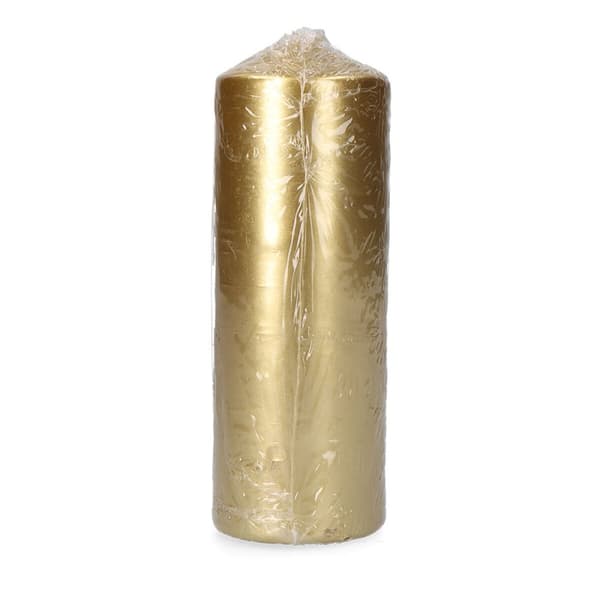 Ljus Gyllene Silvrig Ø 7 x 20 cm 1 antal