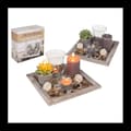 Miniatyrbild 3 av 4: Homania Centerpiece - Ljus &amp; Trädgård - Keramiska ljushållare - Vit, lila och grön