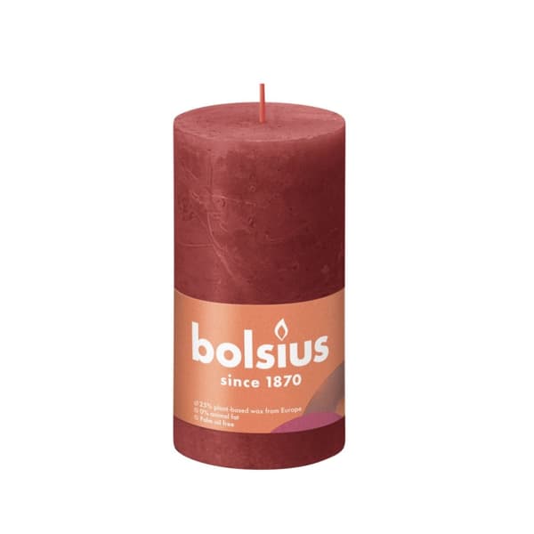 Bolsiusljus 13x6,8 cm Röd