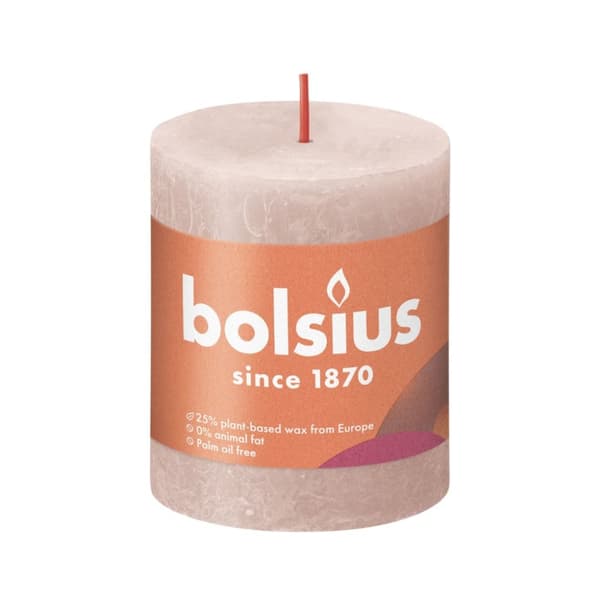 Bolsius lys 8x6,8 cm Misty Pink