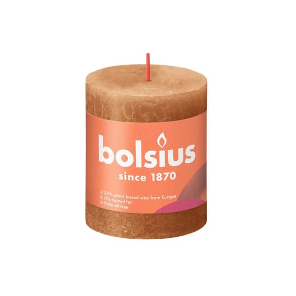 Bolsius Lys 8x6,8 cm Krydret Brun