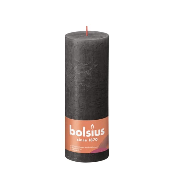 Bolsiusljus 19x6,8 cm Grå