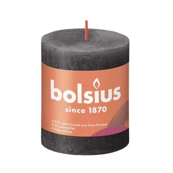 Bolsiusljus 8x6,8 cm Grå Rustik