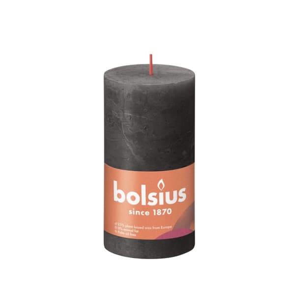 Bolsiusljus 13x6,8 cm Grå
