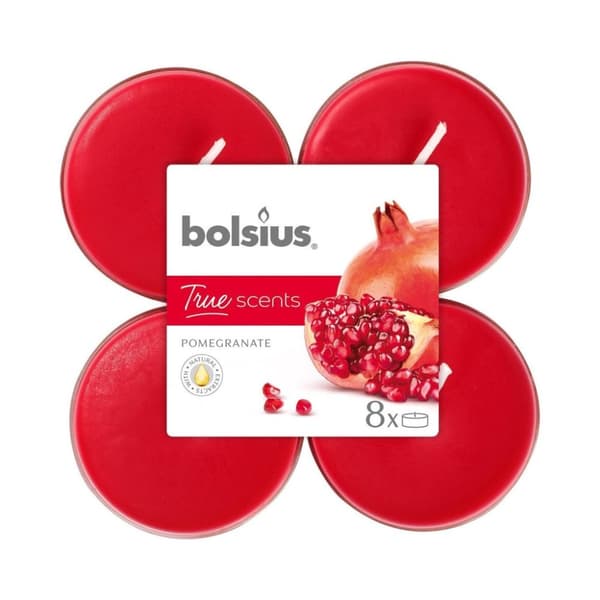 Bolsius True Scents Granatæble Maxi Lights Clearcup