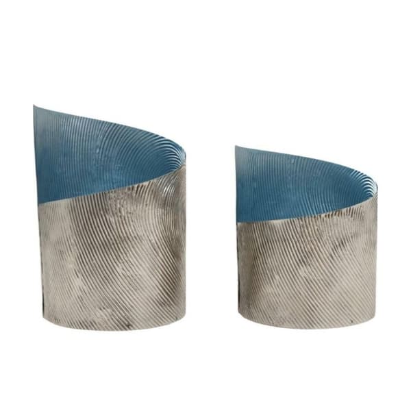 Värmeljushållare 2 st Savy Blue/Metal