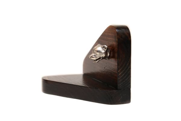 Staffordshire Bull Terrier, Staffik, Staffi - träljusstake med hund, värmeljusställ, hundminnesmärke av Art-Dog