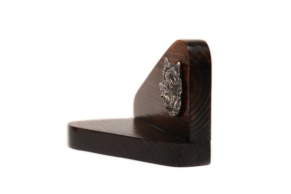 Cairn Terrier - träljusstake med hund, värmeljusställ, hundminnesmärke av Art-Dog