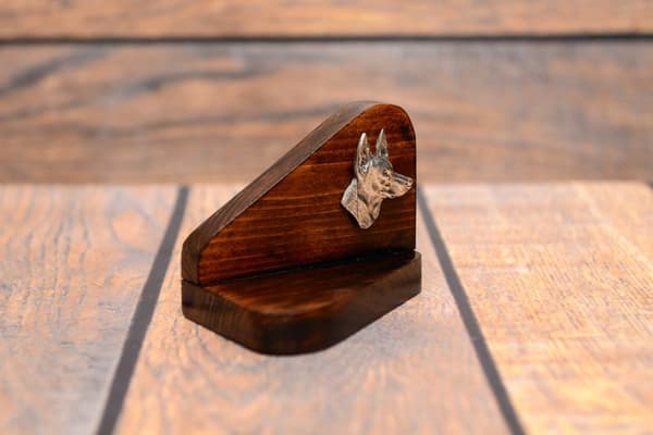 Faraos hund, maltesisk vinthund - träljusstake med hund, värmeljusställ, hundminnesmärke av Art-Dog