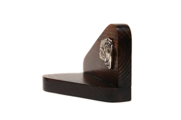 Engelsk bulldog, Bulldog III - träljusstake med hund, värmeljusställ, hundminnesmärke av Art-Dog