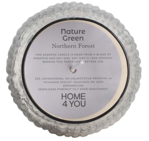 Duftlys i glas NATURE GREEN H10,8cm, Northern Forest