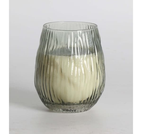 Duftlys i glas NATURE GREEN H10,8cm, Evergreen