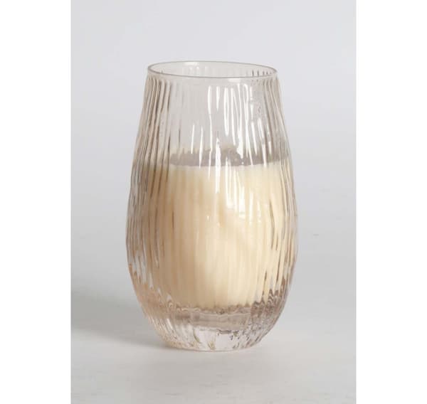 Duftlys i glas NATURE GREEN H13,5cm, French Pear & Freesia