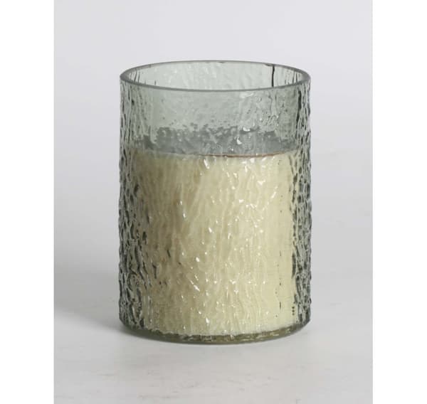 Doftljus i glas NATURE GREEN H13cm, Evergreen