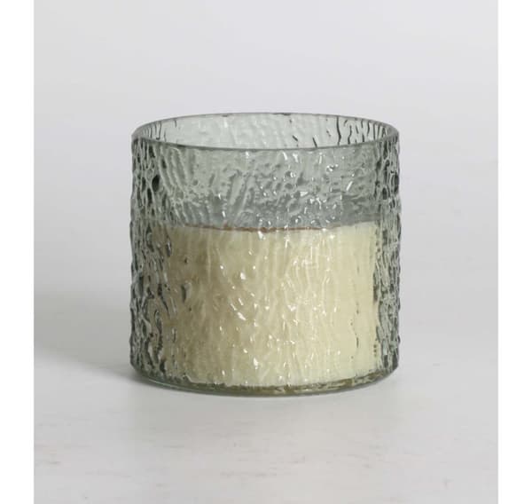 Doftljus i glas NATURE GREEN H9cm, Evergreen